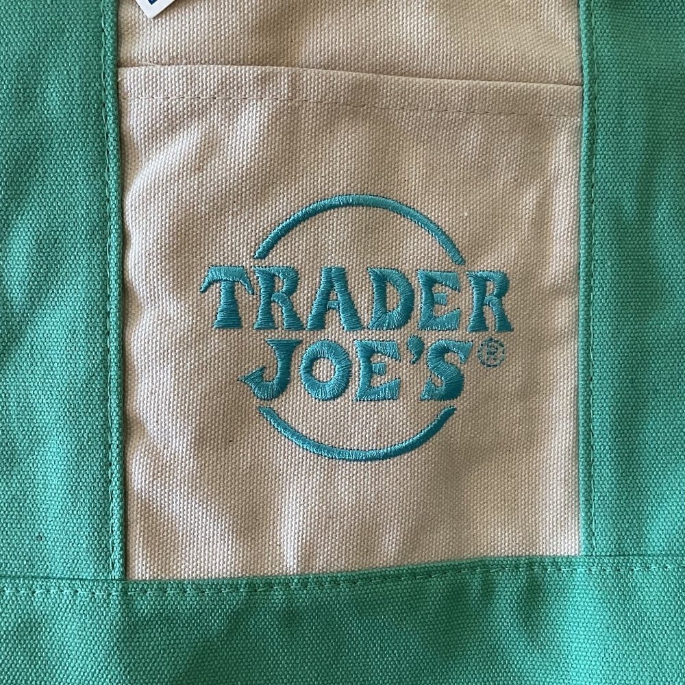 NWT Trader Joes Mini Pastel Canvas Tote Bags 3 Spring Colors Lot Of 11 Pc - Picture 9 of 11